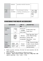 Preview for 7 page of TurboTronic Master Mixer TT-015 Instruction Manual