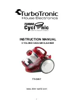 Preview for 8 page of TurboTronic TURBO Cyclonic TT-CV07 Instruction Manual