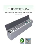 Turbovex TX 75A Installation, Operation And Maintenance Manual предпросмотр