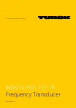 Preview for 1 page of turck 3 IMX12-FI01-1SF-1R-0/24VDC/CC Safety Manual