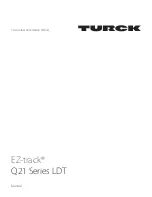 Preview for 1 page of turck EZ-track Q21 Series LDT Manual