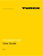 turck PD-IDENT-UHF User Manual preview