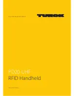 turck PD20-UHF Instructions For Use Manual preview