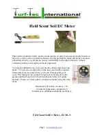 Preview for 1 page of Turf-Tec Field Scout Soil EC Meter Instructions Manual