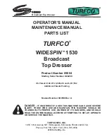 TURFCO 85804 Operator'S Manual предпросмотр