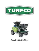 Preview for 1 page of TURFCO T3100 Service Quick Manual