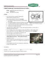 Preview for 5 page of TURFCO T3100 Service Quick Manual