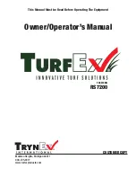 Preview for 1 page of TurfEx RS7200 Owner'S/Operator'S Manual