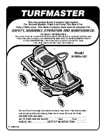 Preview for 1 page of TURFMASTER 309002x24C Safety, Assembly, Operating And Maintenance Instructions