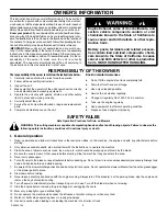 Preview for 3 page of TURFMASTER 309002x24C Safety, Assembly, Operating And Maintenance Instructions