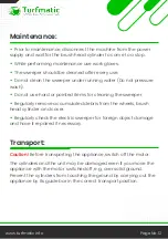 Preview for 13 page of Turfmatic TM600 Instruction Manual