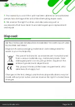 Preview for 16 page of Turfmatic TM600 Instruction Manual