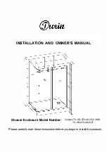 Предварительный просмотр 1 страницы Turin TU-SB-979-48-36-R Installation And Owner'S Manual