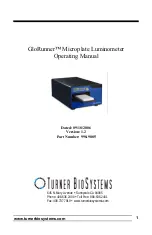 Turner BioSystems GloRunner Operating Manual preview