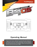 Предварительный просмотр 1 страницы Turnigy B405 Operating Manual