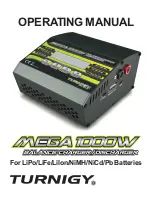 Preview for 1 page of Turnigy MEGA 1000W Operating Manual