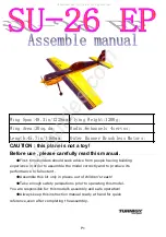 Preview for 1 page of Turnigy SU-26 EP Assemble Manual