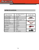 Preview for 4 page of Turnigy T240 Reactor User Manual