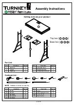 Preview for 2 page of Turnkey B-SAS-3260-C Assembly Instructions Manual