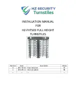 Turnstiles HZ-FHTS03 Installation Manual preview