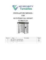 Turnstiles HZ-FHTS04 Installation Manual preview