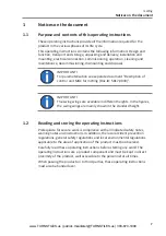 Preview for 7 page of Turnstiles mWing Operating Instructions Manual