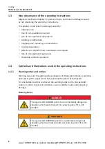 Предварительный просмотр 8 страницы Turnstiles mWing Operating Instructions Manual