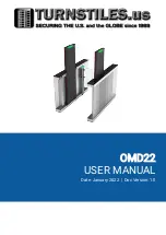 Turnstiles OMD22 User Manual preview