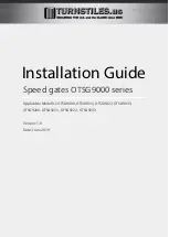 Preview for 1 page of Turnstiles OTSG9000 Series Installation Manual