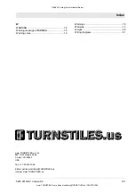 Preview for 101 page of Turnstiles Traffic H1 Operating Instructions Manual