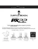 Предварительный просмотр 1 страницы Turtle Beach Ear Force PX22 Quick Start Manual