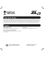 Preview for 2 page of Turtle Beach Ear Force ZLa User Manual