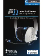 Preview for 1 page of Turtle Beach Earforce P11 User Manual