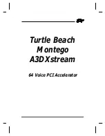 Turtle Beach Montego A3DXstream Manual preview