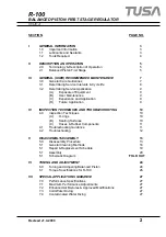 Preview for 2 page of Tusa PLATINA R-100 Technical Manual