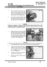 Предварительный просмотр 21 страницы Tusa PLATINA R-100 Technical Manual