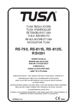 Tusa RS-790 Owner'S Manual preview