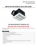 Preview for 1 page of Tuscany BPT18-44A-CSBG150 Installation Manual And User'S Manual