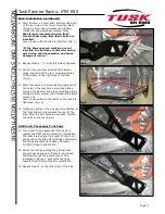 Preview for 2 page of Tusk KTM 690 Installation Instructions And Information Manual