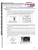 Tusk RL-HM018R Installation Instructions And Information Manual preview