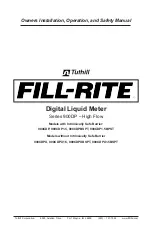 Предварительный просмотр 1 страницы Tuthill Fill-Rite 900CDP Owners Installation, Operation, And Safety Manual