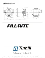 Предварительный просмотр 16 страницы Tuthill FILL-RITE TN700 Series Owners Installation, Operation, And Safety Manual