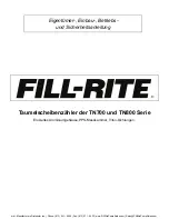 Предварительный просмотр 25 страницы Tuthill FILL-RITE TN700 Series Owners Installation, Operation, And Safety Manual