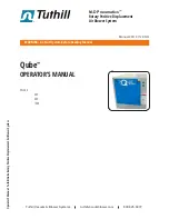 Tuthill M-D Pneumatics Qube 1600 Operator'S Manual preview