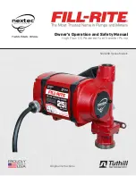 Предварительный просмотр 1 страницы Tuthill Nextec Fill-Rite NX3200 Series Owner’S Operation And Safety Manual