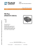 Preview for 1 page of Tuthill PD Plus 9000 Series Operator'S Manual