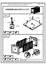 Preview for 4 page of Tutti Bambini 211439 Assembly Instruction Manual