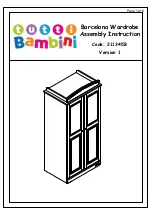 Preview for 2 page of Tutti Bambini Barcelona 211345B Assembly Instruction Manual