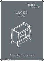 Tutti Bambini Lucas Chest 211439 Assembly Instructions Manual предпросмотр