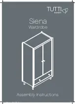 Tutti Bambini Siena Wardrobe 211347 Assembly Instructions Manual предпросмотр